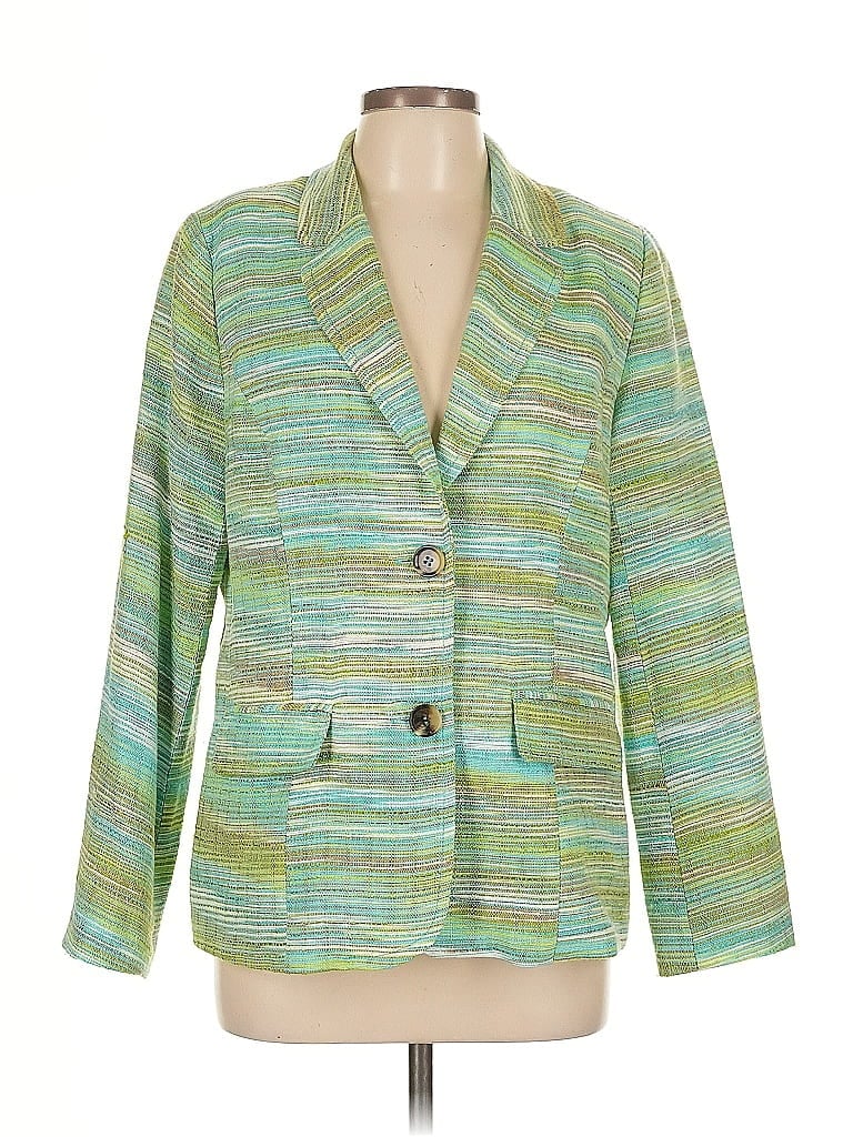 Pre-owned Coldwater Creek Blazer Jacket In Green