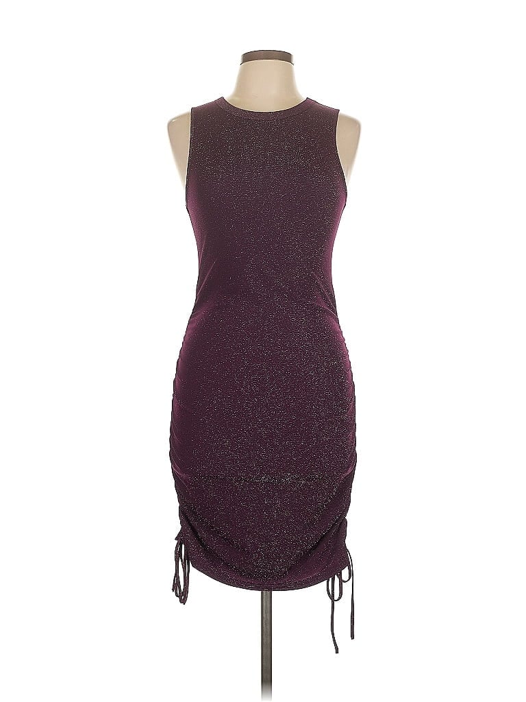 Pre-owned Shein Cocktail Dress In Burgundy