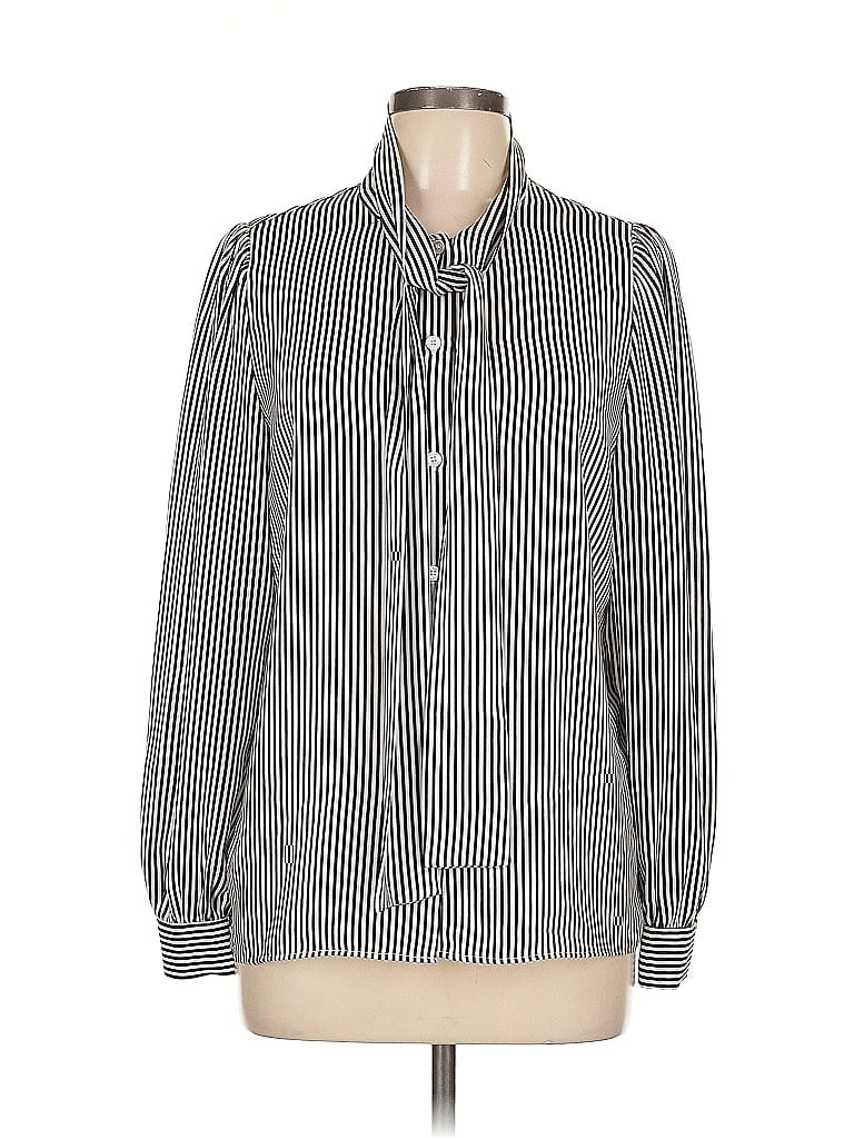 PREMISE STUDIO Pre-owned Long Sleeve Blouse In Silver