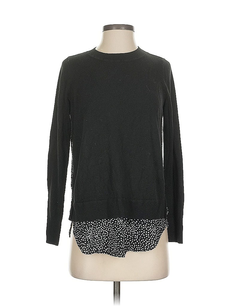 Pre-owned Ann Taylor Loft Pullover Sweater In Black