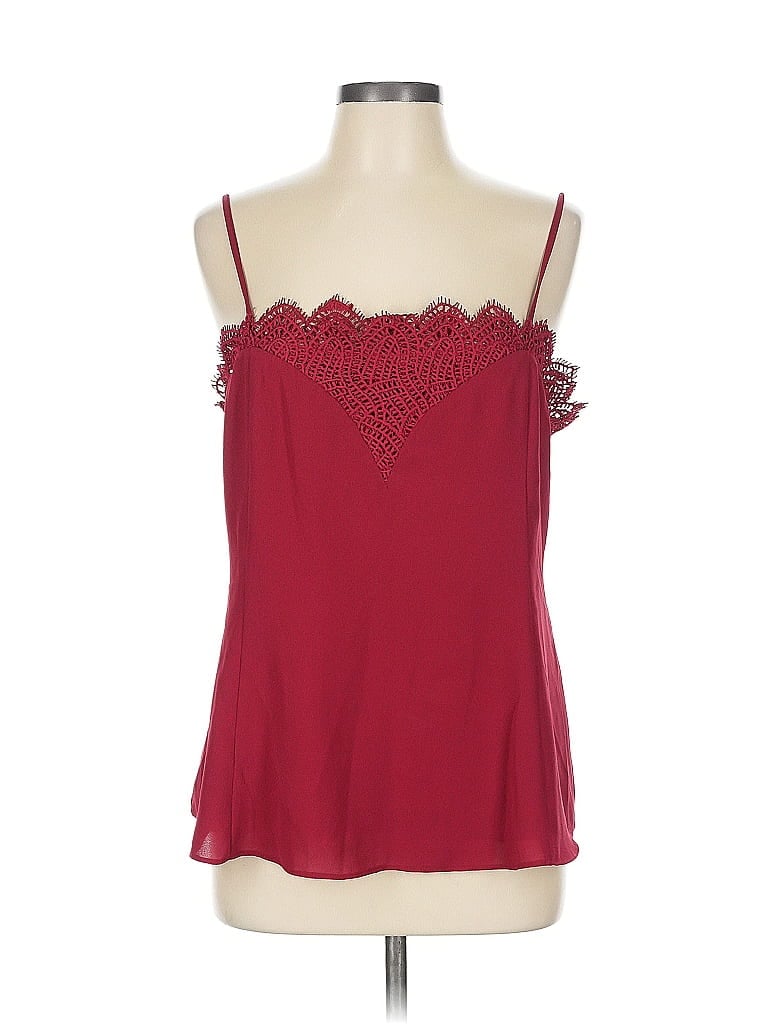 Pre-owned Greylin Sleeveless Blouse In Burgundy