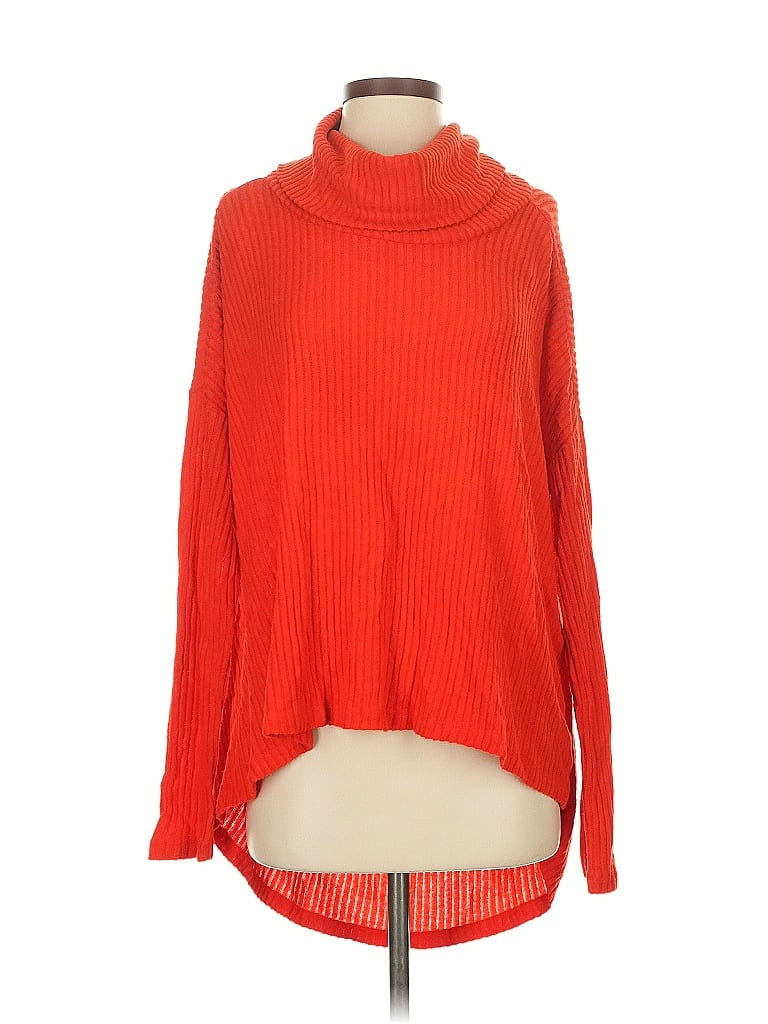 Pre-owned Saturday Sunday Turtleneck Sweater In Red