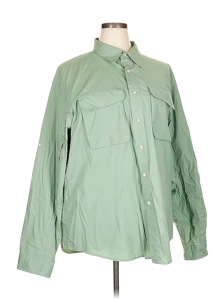 Click to view more detailed imagery on our partner's website Pre-owned Timberland Long Sleeve Button Down Shirt In Green