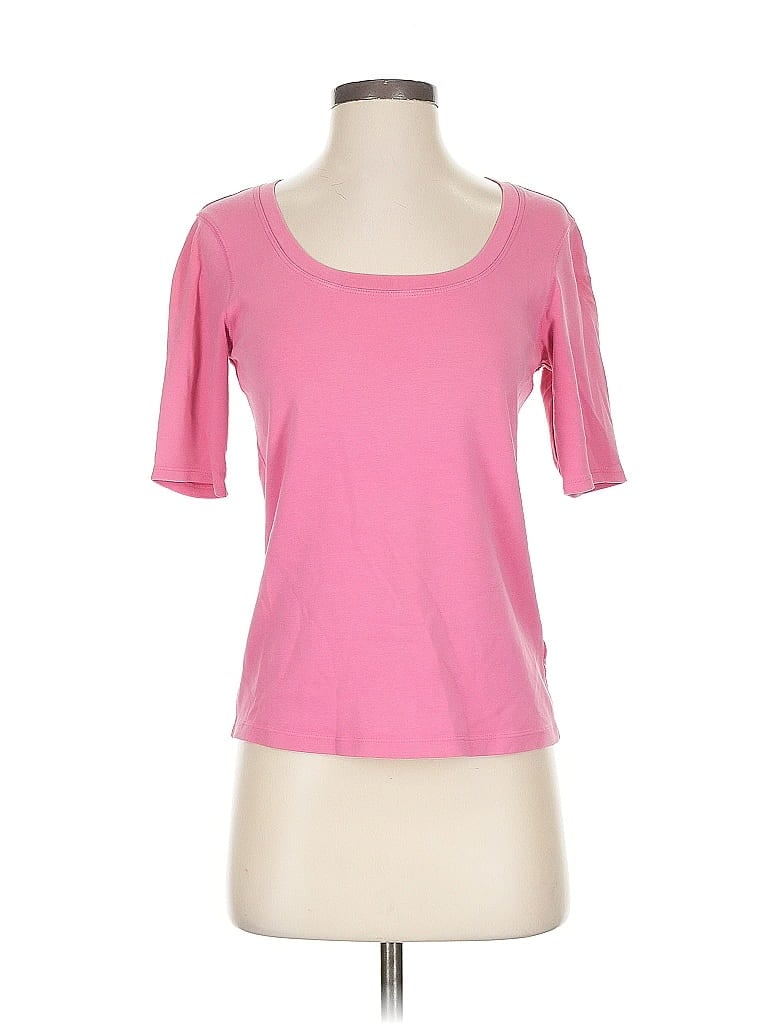 Pre-owned Chico's Short Sleeve T-shirt In Pink