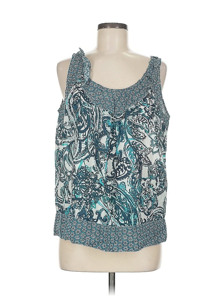 Pre-owned Tommy Hilfiger Sleeveless Blouse In Blue