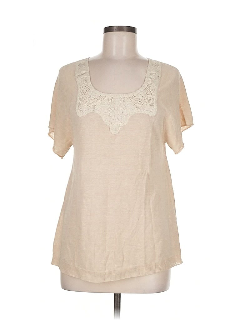 Pre-owned Banana Republic Short Sleeve T-shirt In White