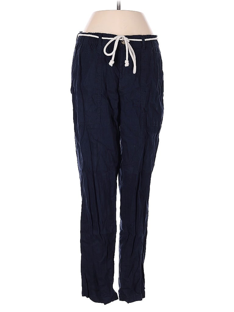 Pre-owned Lou & Grey Linen Pants In Blue