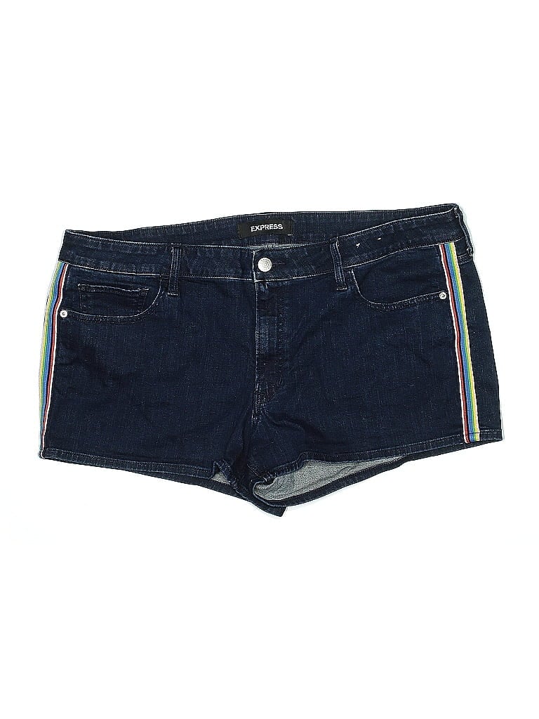 Pre-owned Express Denim Shorts In Blue