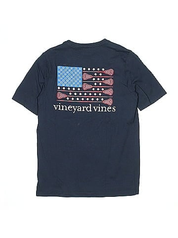 Vineyard Vines 100% Cotton Blue Short Sleeve T-Shirt Size 12 - 14