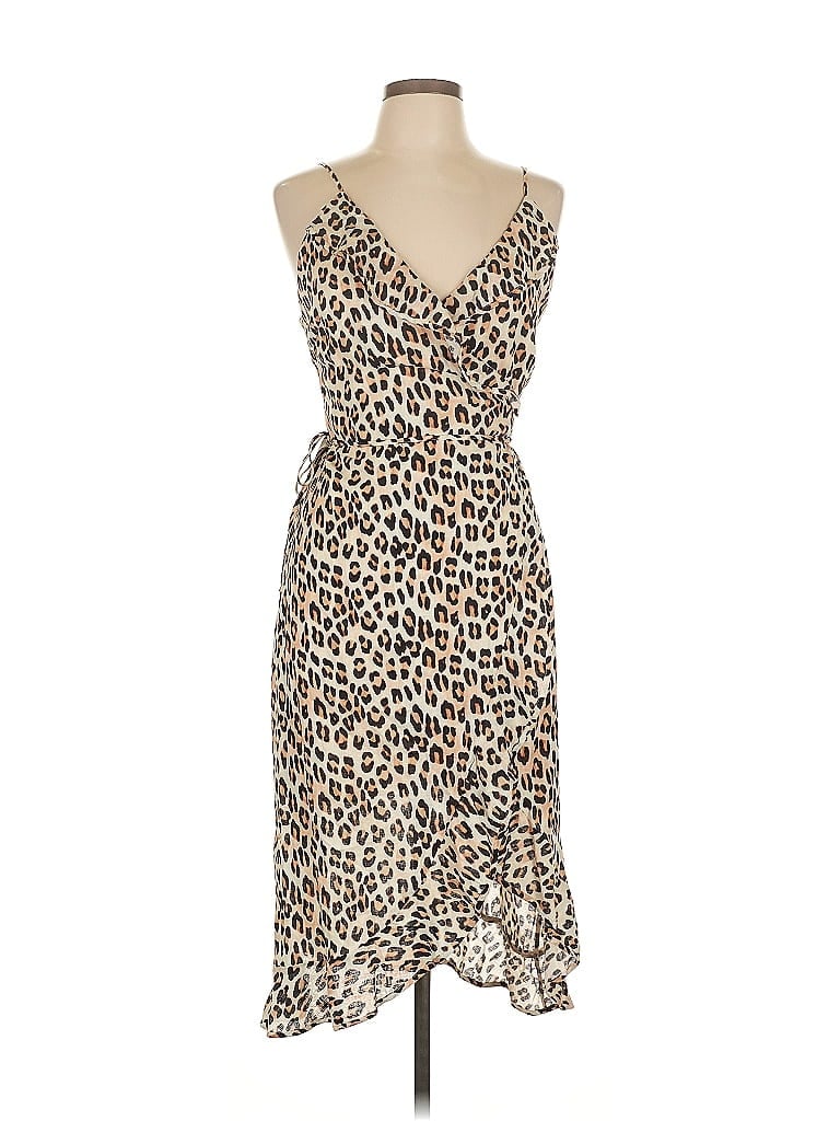 Pre-owned Vix By Paula Hermanny Cocktail Dress In Brown