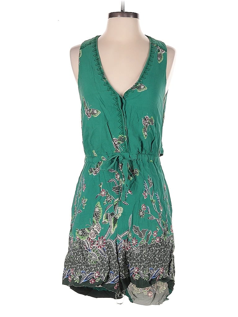 Pre-owned Elevenses Romper In Green