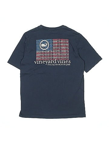 Vineyard Vines 100% Cotton Blue Short Sleeve T-Shirt Size 12 - 14