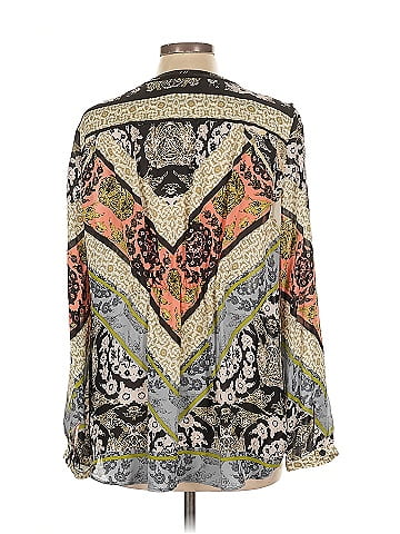 Hale Bob Long Sleeve Silk Top (view 2)