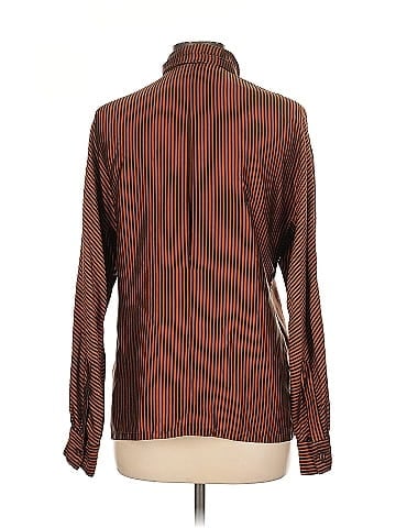 Linda Allard Ellen Tracy Long Sleeve Silk Top (view 2)