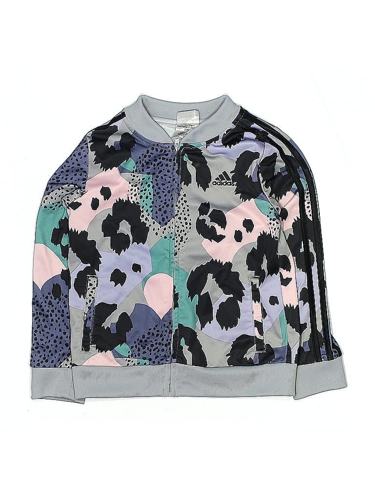 Pre-owned Adidas Originals Kids' Track Jacket In Gray