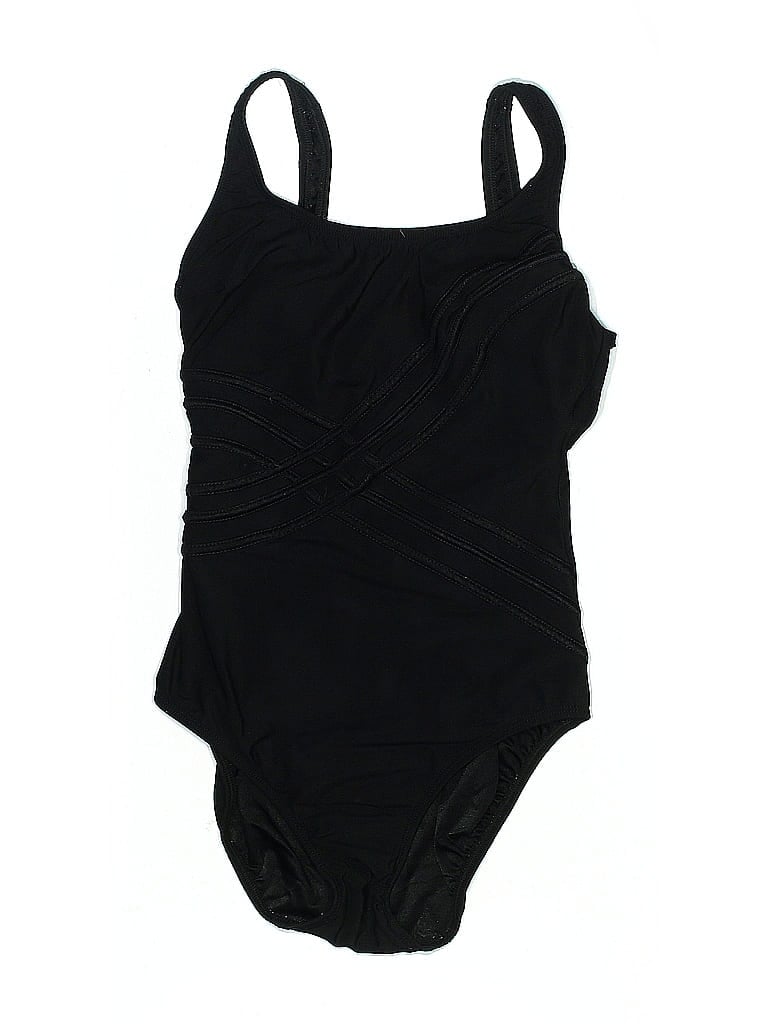 Pre-owned Longitude One Piece Swimsuit In Black