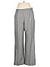 Le Suit 100% Polyester Chevron-herringbone Gray Dress Pants Size 12 - photo 1