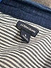 J.Crew 100% Cotton Chevron-herringbone Blue Long Sleeve Button-Down Shirt Size 0 - photo 6