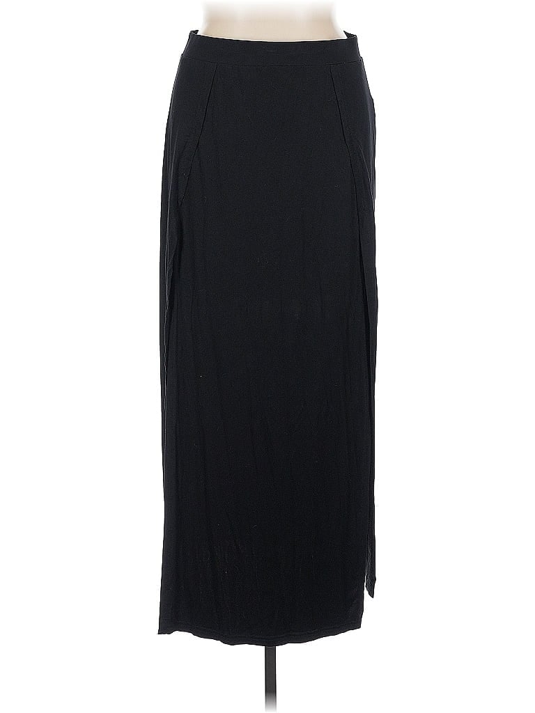 Pre-owned Shein Curve Formal Skirt In Black