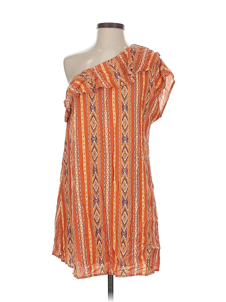 Pre-owned Savanna Jane Casual Dress In Orange