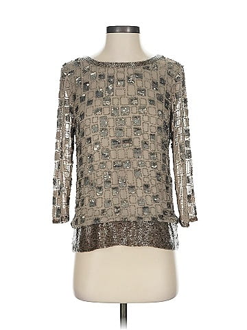 Parker 3/4 Sleeve Silk Top (view 1)