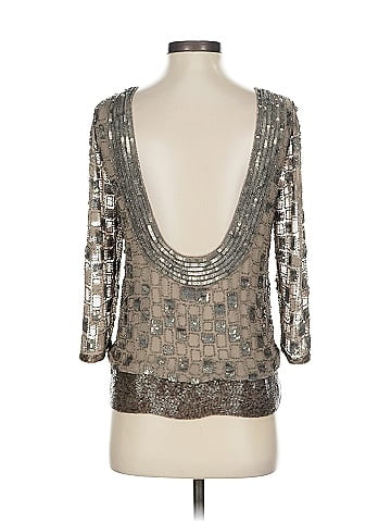 Parker 3/4 Sleeve Silk Top (view 2)
