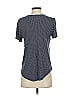 Ann Taylor LOFT 100% Polyester Polka Dots Gray Short Sleeve Top Size S - photo 2