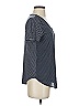 Ann Taylor LOFT 100% Polyester Polka Dots Gray Short Sleeve Top Size S - photo 4