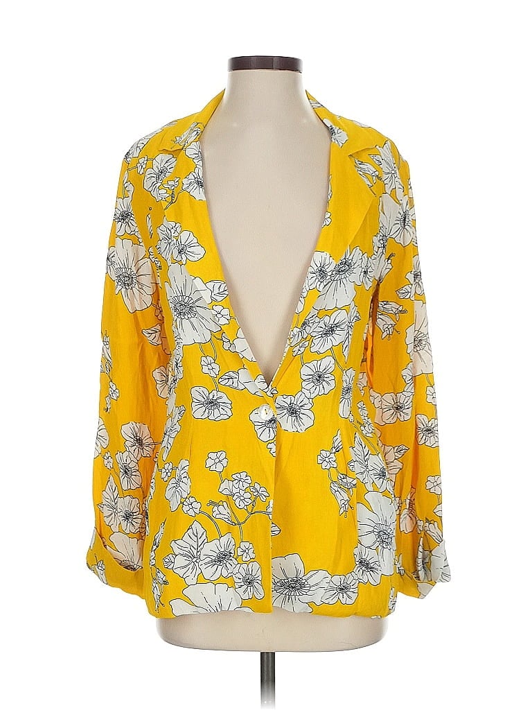 Pre-owned Cleobella 3/4 Sleeve Blouse In Yellow