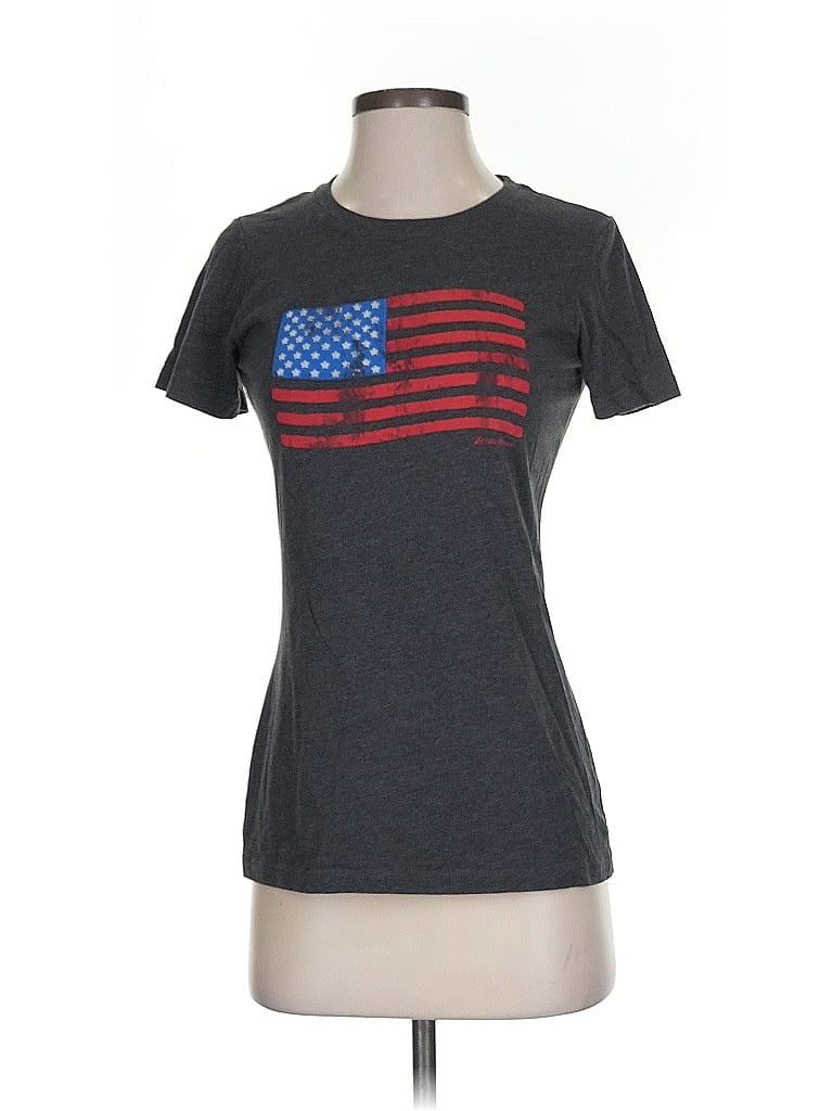 Pre-owned Eddie Bauer Short Sleeve T-shirt In Gray