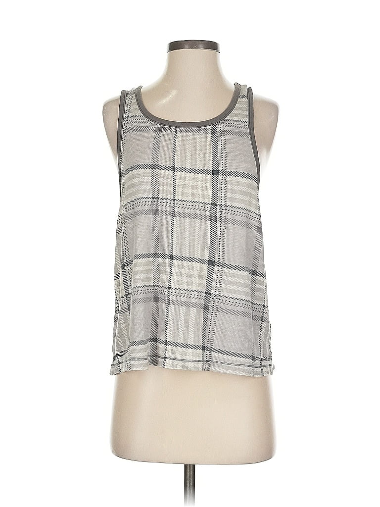 Pre-owned Victoria's Secret Tank Top Gray Square Neckline Tops
