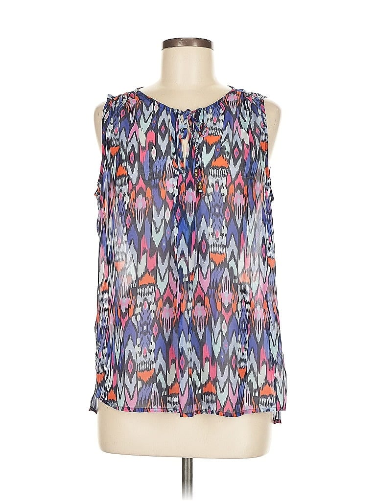 GAP OUTLET Pre-owned Sleeveless Blouse In Blue