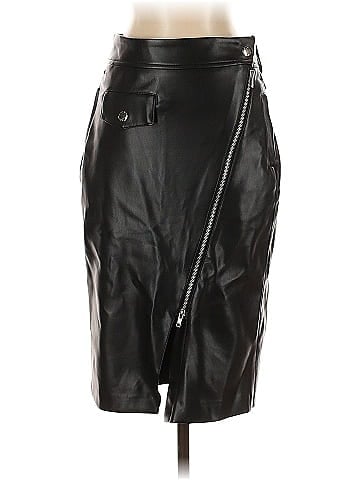Shoedazzle Faux Leather Skirt (view 1)