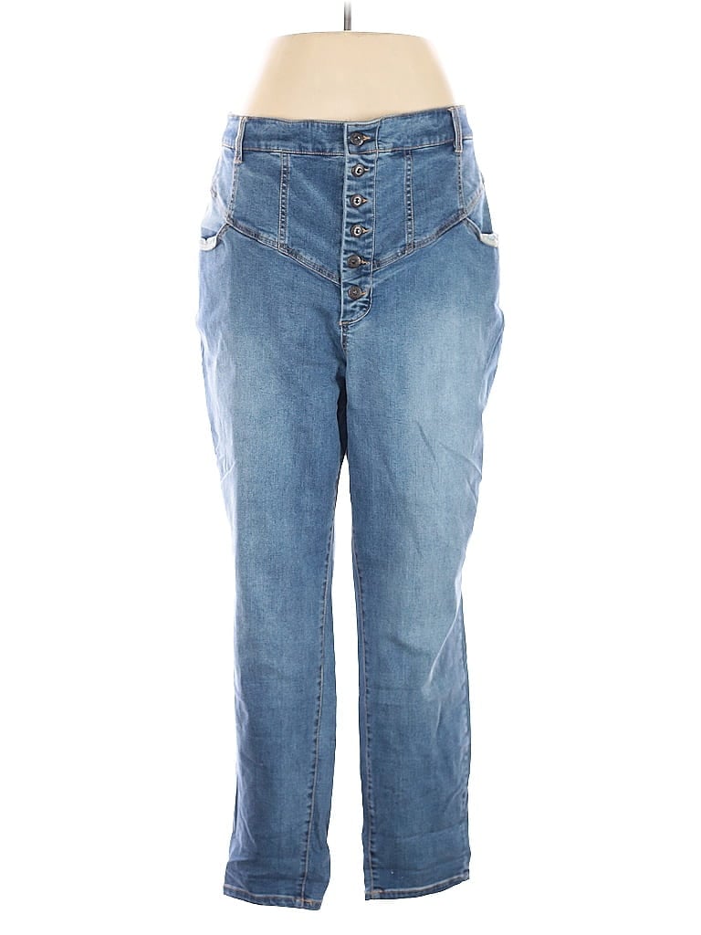 Pre-owned Ashley Stewart Jeans In Blue