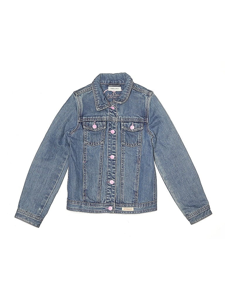 Pre-owned Hatley Kids' Denim Jacket In Blue