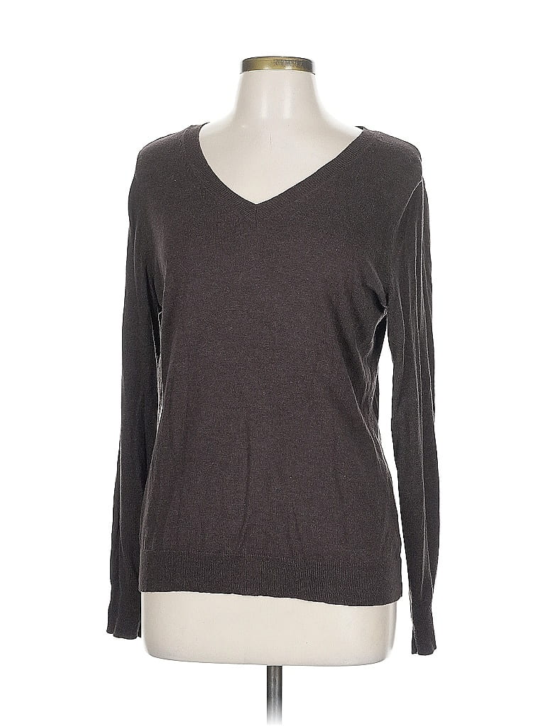Pre-owned Worthington Long Sleeve T-shirt In Gray