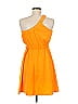 Louna Solid Orange Yellow Cocktail Dress Size M - photo 2