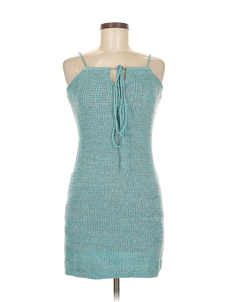 Pre-owned Olive & Oak Casual Dress In Blue