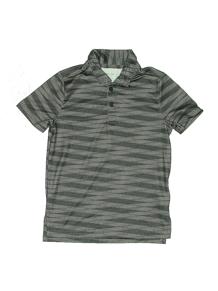 Pre-owned Abercrombie & Fitch Kids' Short Sleeve Top Gray Collared Neckline Tops