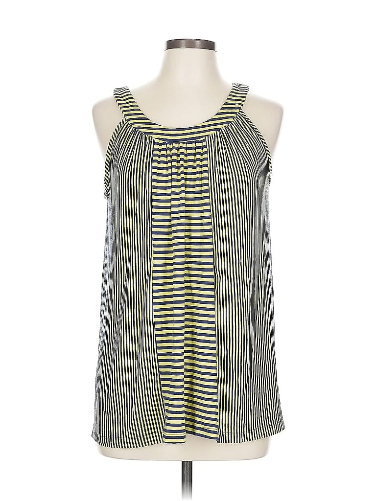 Pre-owned Ella Moss Sleeveless Blouse In Green