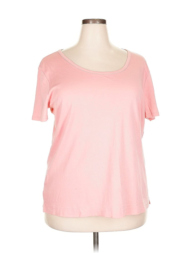 Pre-owned Ann Taylor Short Sleeve T-shirt In Pink