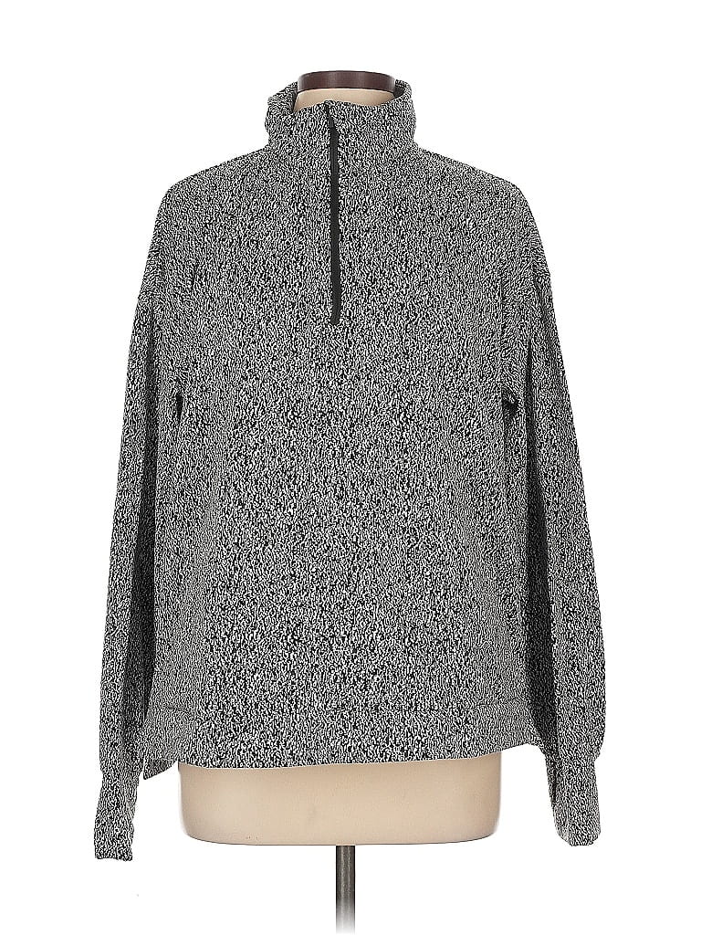 Pre-owned Avia Long Sleeve Top Gray Turtleneck Tops