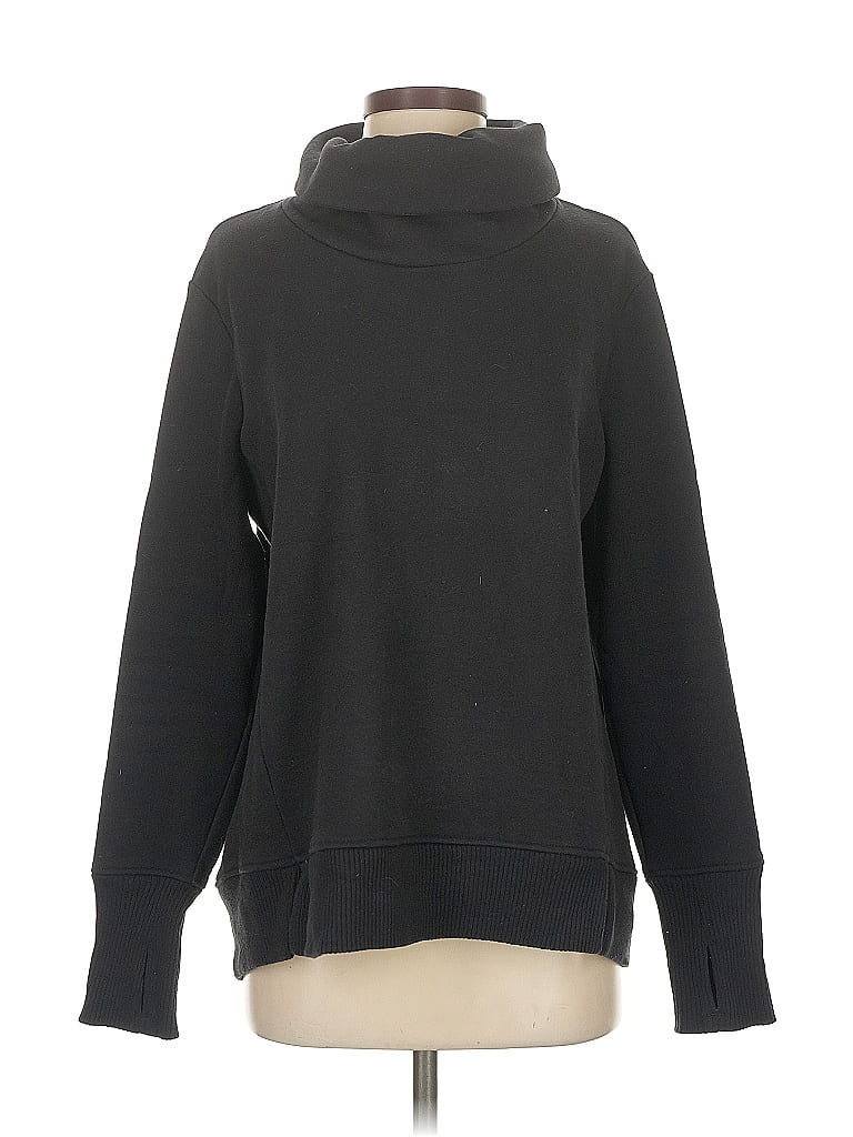 Pre-owned Athleta Turtleneck Sweater In Black