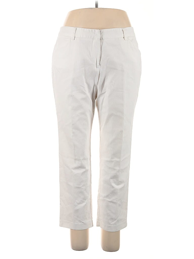 LARRY LEVINE Pre-owned Khaki Pant In White