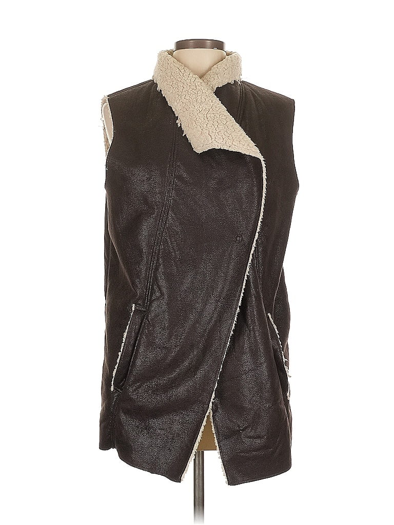 Click to view more detailed imagery on our partner's website Pre-owned H&m L.o.g.g. Faux Fur Vest In Brown