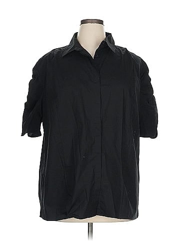Scoop 3/4 Sleeve Button-Down Shirt (view 1)