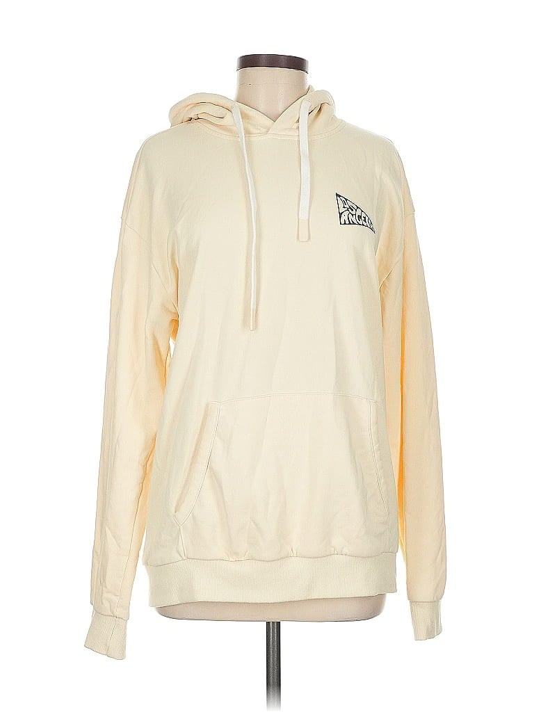 Pre-owned Shein Pullover Hoodie In White