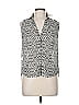 MAX 100% Polyester Silver Sleeveless Blouse Size 8 - photo 1