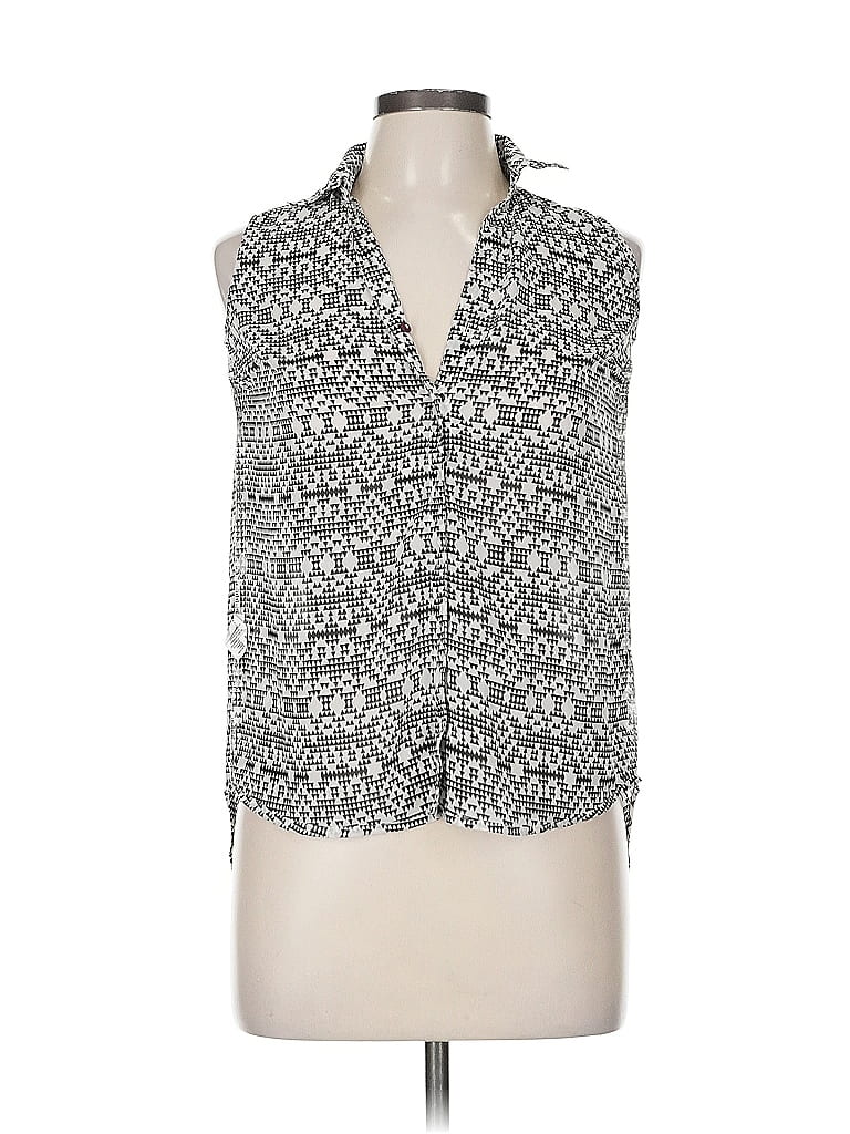 Pre-owned Max Sleeveless Blouse In Silver