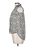 MAX 100% Polyester Silver Sleeveless Blouse Size 8 - photo 5